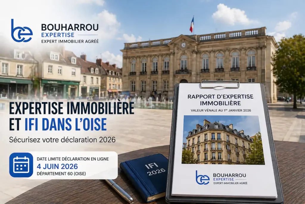 expertise immobilière IFI Oise cabinet Bouharrou Compiègne